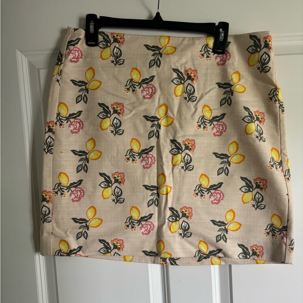 LOFT NWT Yellow and Pink Mini Pencil Skirt Casual Resort Wear